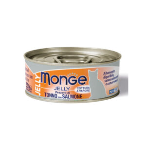 Monge Jelly Pezzi di Tonno con Salmone 80gr