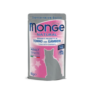 Monge Natural Pezzetti di Tonno con Gamberi 80gr