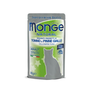 Monge Natural Pezzetti di Tonno a pinne gialle 80gr