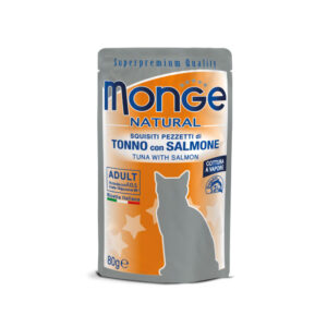 Monge Natural Pezzetti di Tonno con Salmone 80gr