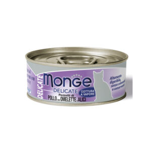 Monge Delicate Pezzetti di Pollo con Omelette e Alici 80gr