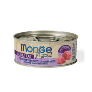 Monge Natural Tonno e Petto di Pollo con Manzo 80gr
